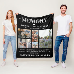 Couverture Polaire In Love Memory Photo Collage Memorial