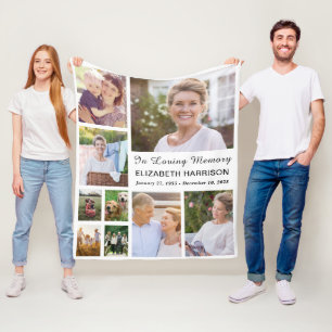 Couverture Polaire In Love Memory Photo Collage Memorial