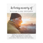 In Love Memory Photo Poem Hommage Blanket