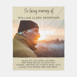 Couverture Polaire In Love Memory Photo Poem Hommage Blanket