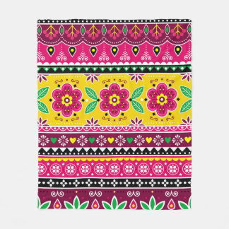 Couverture Polaire Indian or Pakistan truck art inspecred seamless fo