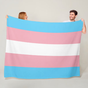 Couverture Polaire Indicateur de la fierté transgenre