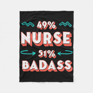 Couverture Polaire Infirmière Bad Funny Infirmière Humour Rn Sarcasti
