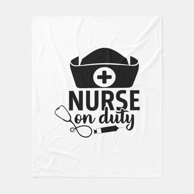 Couverture Polaire Infirmière-cadeau en service (Devant)