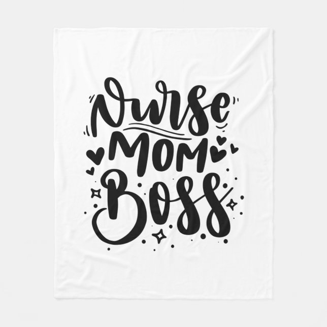 Couverture Polaire Infirmière Cadeau Infirmière Maman Chef (Devant)