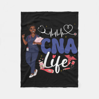Couverture Polaire Infirmière Cna Mois de l'histoire des Noirs Afro-A