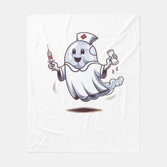 Couverture Polaire infirmière fantôme T-shirt classique (Devant)