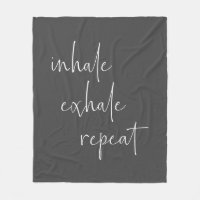 Inhale Exhale Inspiration Citation Minimaliste Gri