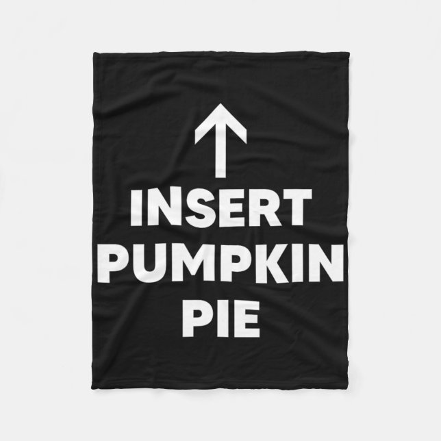 Couverture Polaire Insert Pumpkin Pie Funny Thanksgiving Dessert Pie  (Devant)