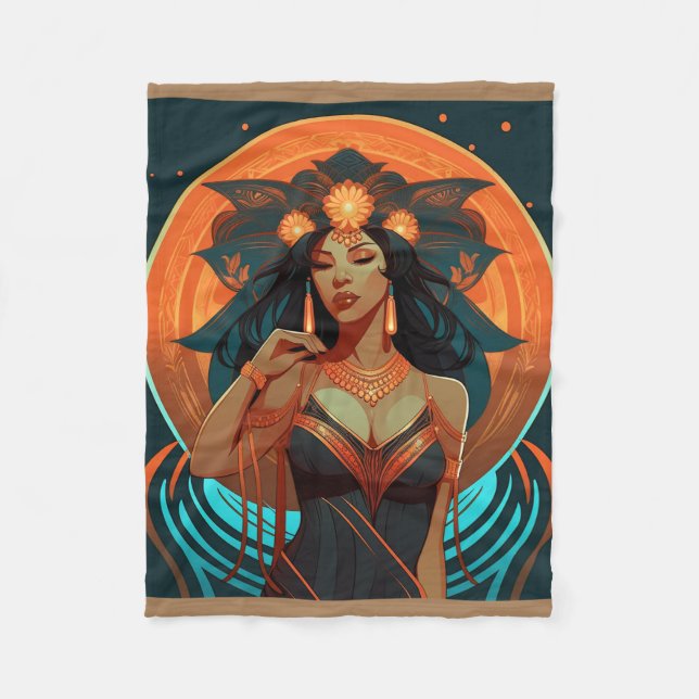 COUVERTURE POLAIRE INSPIRATION NATIVE #2 (Devant)