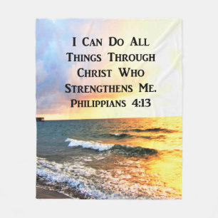 COUVERTURE POLAIRE INSPIRING PHILIPPIANS 4:13 SCRIPTURE VERSE