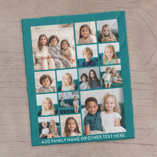Couverture Polaire Instagram 14 Photo Collage avec zone de texte - tu