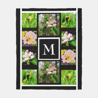 Couverture Polaire Instagram collage de vos images monogramme personn