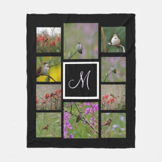 Couverture Polaire Instagram collage de vos images monogramme personn