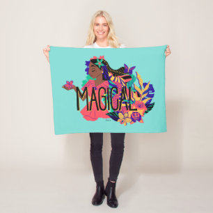Couverture Polaire Isabella d'Encanto Graphique floral magique