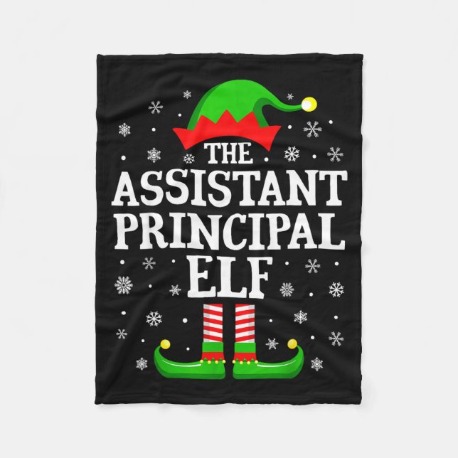 Couverture Polaire Istant Principal Elf Funny Christmas Family Matchi (Devant)