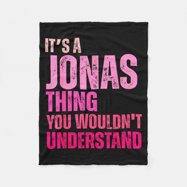 Couverture Polaire It's A Jonas Thing You Wouldn't Understand Birth-d (Devant)