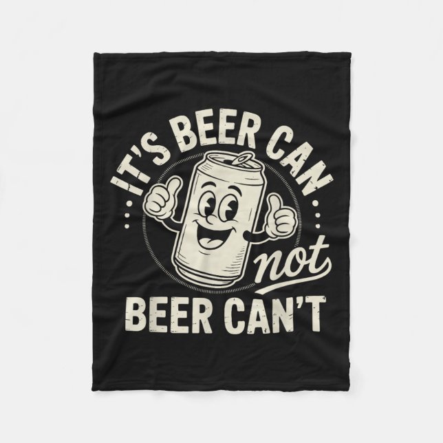 Couverture Polaire It's Beer Can Not Beer Can't  (Devant)