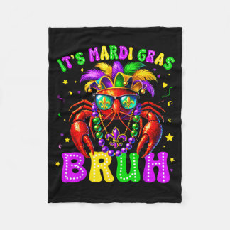 Couverture Polaire Its Mardi Gras Bruh Funny Crawfish Outfit Boys Gir