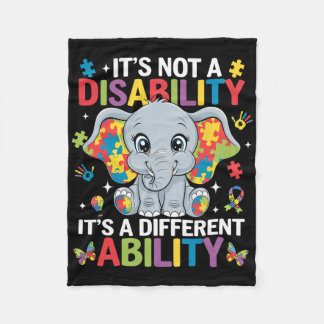 Couverture Polaire It's Not A Disability It's A Different Ability Aut