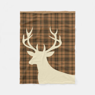 Couverture Polaire Ivoire brun bronzage du plaid | de silhouette de