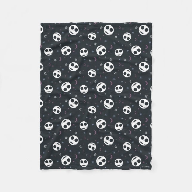 Couverture Polaire Jack Skellington Head & Stars Pattern (Devant)