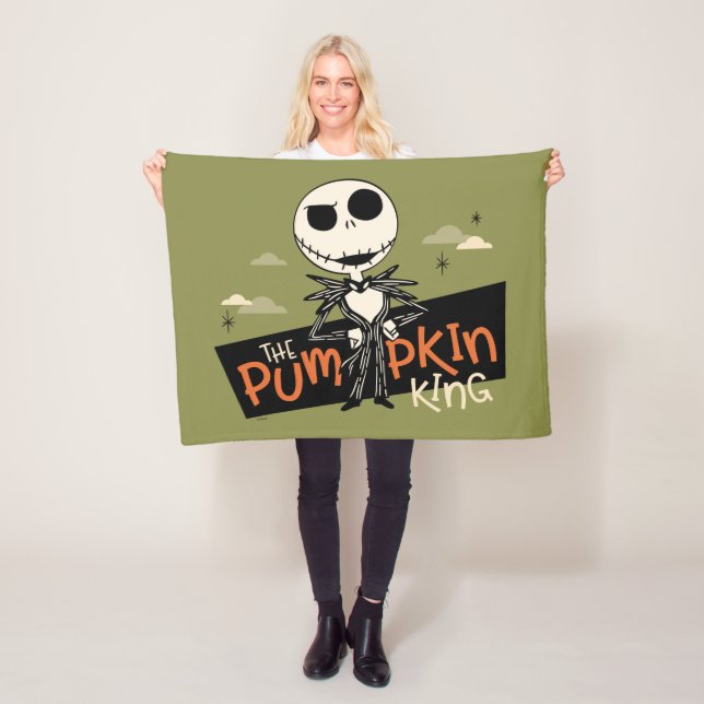 Couverture Polaire Jack Skellington le roi Citrouille (En situation)