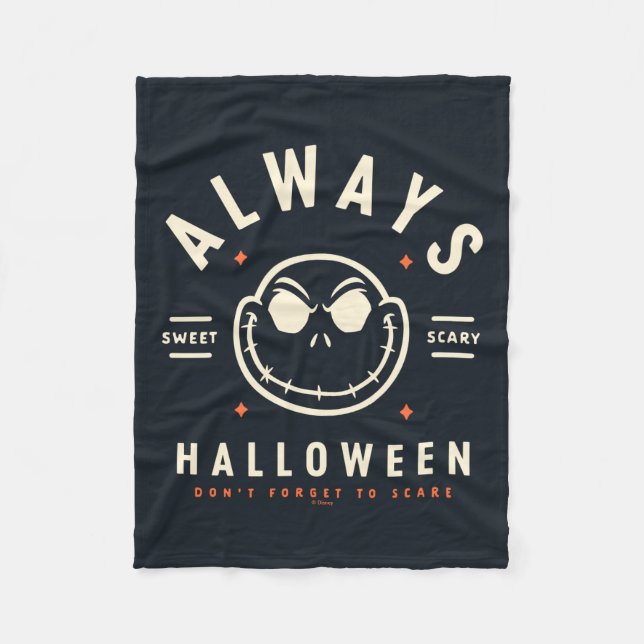 Couverture Polaire Jack Skellington - Toujours Halloween (Devant)