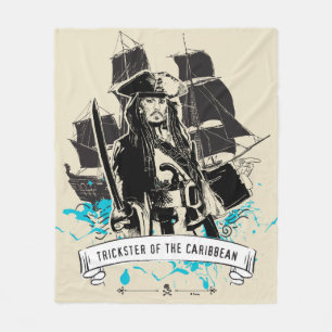 Couverture Polaire Jack Sparrow - Trickster des Caraïbes