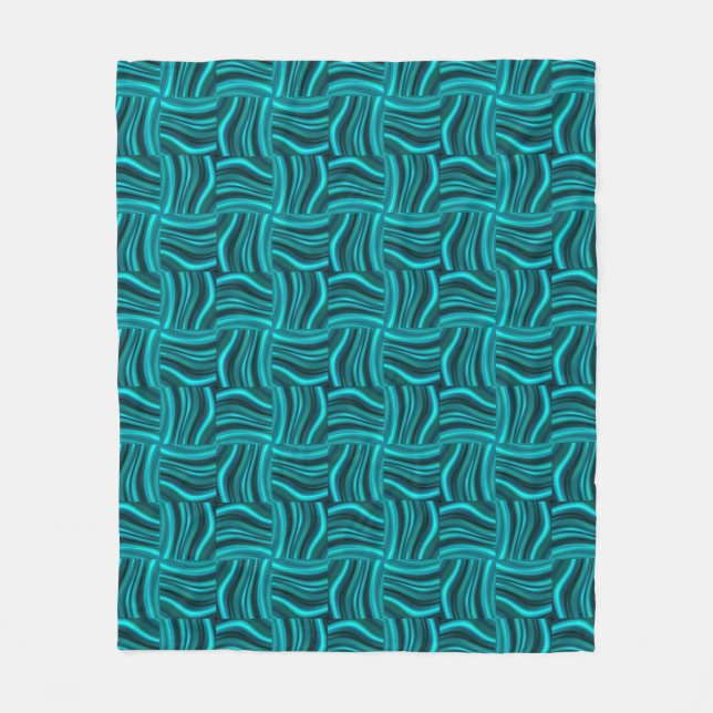 Couverture Polaire Jade Et Noir (Devant)