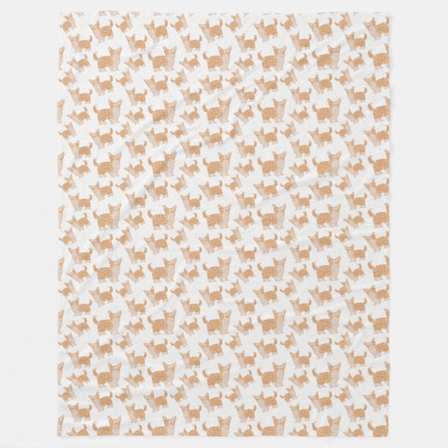 Couverture Polaire J'ADORE CORGIS Fleece Blanket (Devant)