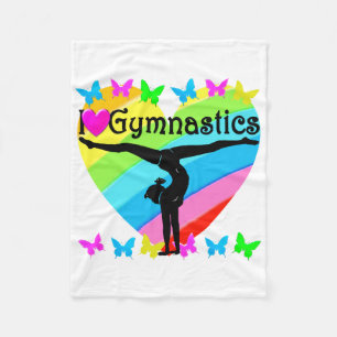 COUVERTURE POLAIRE J'ADORE LA CONCEPTION DE GYMNASTICS RAINBOW