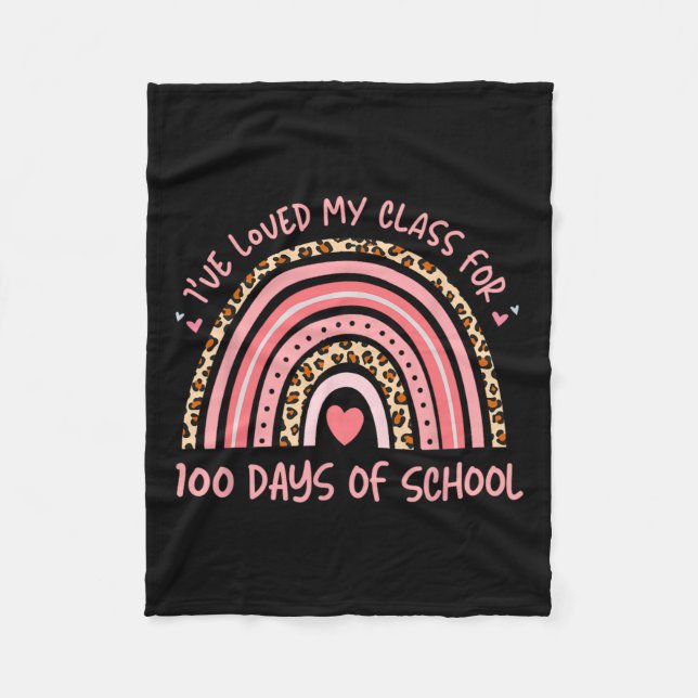 Couverture Polaire J'Ai Aimé Mon Cl Pendant 100 Jours École Rainbow T (Devant)