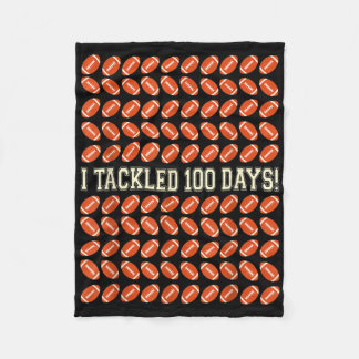 Couverture Polaire J'Ai Attaqué 100 Jours D'École, Football 100E Jour