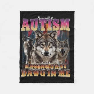 Couverture Polaire J'Ai Ce Dawg In Me Wolves 90s Sensibilisation sur 