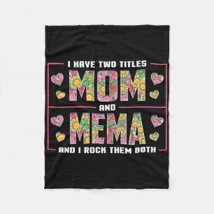 Couverture Polaire J'Ai Deux Titres Maman Et Mema Cadeaux Mères Mémoi