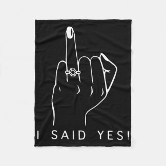 Couverture Polaire J'Ai Dit, Fianc, E Bachelorette Party Engagé Ring