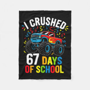 Couverture Polaire J'ai écrasé 67 jours d'école drôle six sept mème B