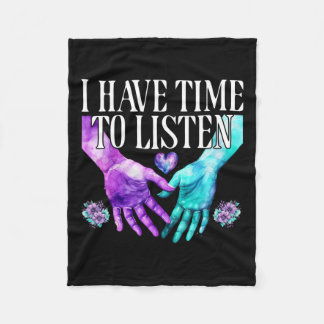 Couverture Polaire J'Ai Le Temps D'Écouter La Sensibilisation À La Pr