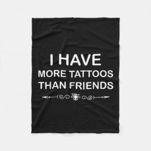 Couverture Polaire J'Ai Plus De Tatouages Que De Mignonnes Citations
