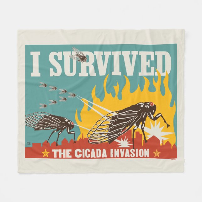 Couverture Polaire J'ai survécu à l'invasion du Canada (Devant (Horizontal))