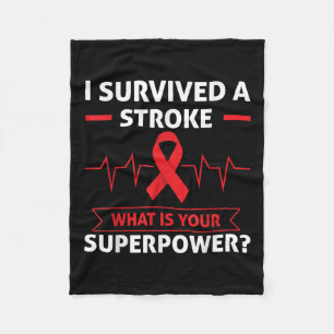 Couverture Polaire J'ai survécu à un AVC Quelle est votre superpuissa