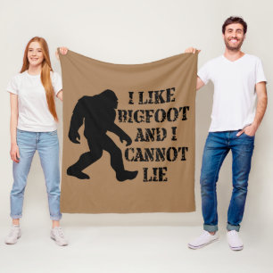 Couverture Polaire J'aime Bigfoot et je ne peux pas mentir