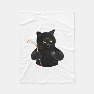 Couverture Polaire J'aime les chats et le hockey et peut-être 3 perso