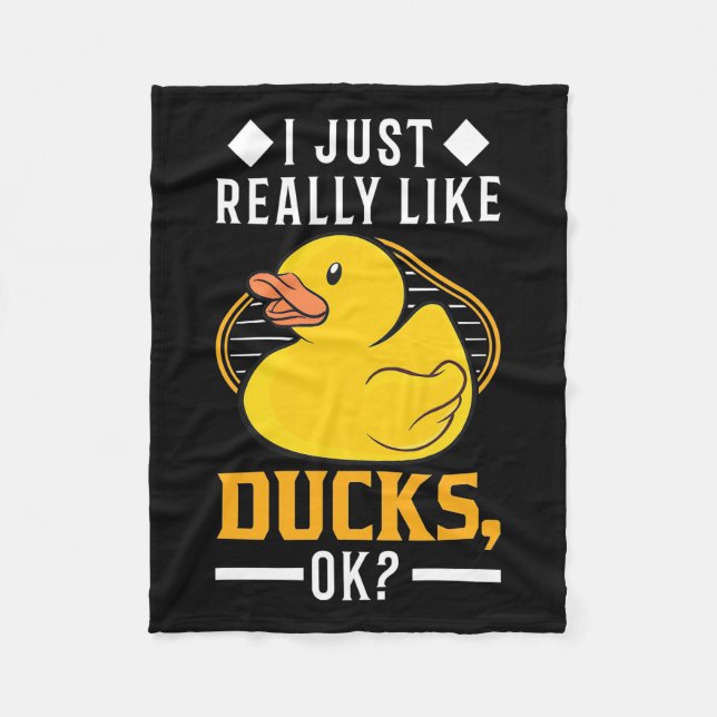 Couverture Polaire J'Aime Vraiment Les Canards (Devant)