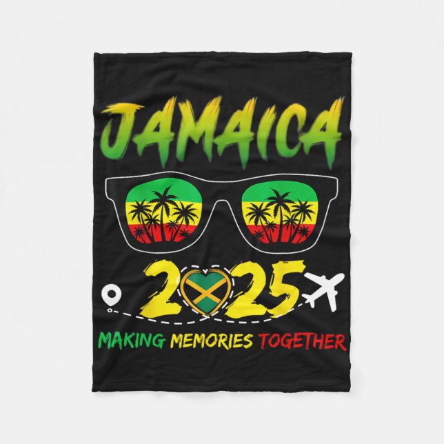Couverture Polaire Jamaïque Réunion familiale 2025 Faire des souvenir (Devant)