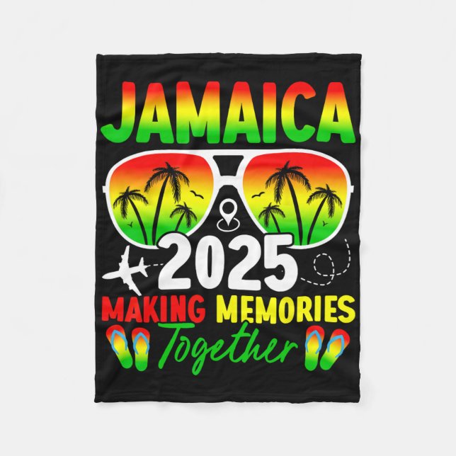 Couverture Polaire Jamaïque Réunion familiale 2025 Faire des souvenir (Devant)