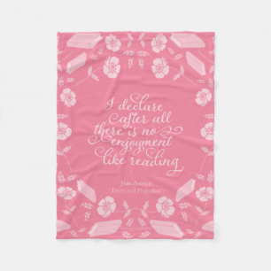 Couverture Polaire Jane Austen Fierté et préjugé Citation de livre
