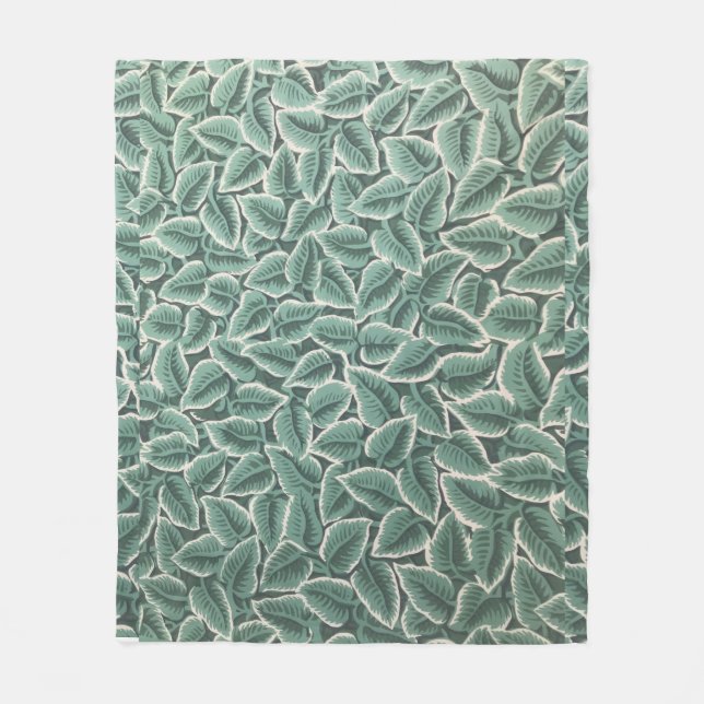 Couverture Polaire Jane Austen's Home Leaf Wallpaper (Devant)