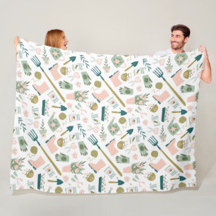 Couverture Polaire Jardin - Blanche polaire